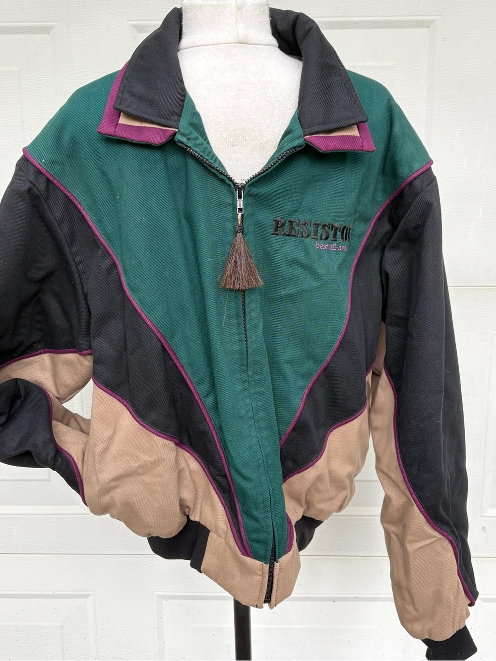 VTG 90s Resistol Rodeo Equipment Bomber Jacket Men’s XL